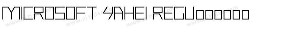 microsoft yahei regu字体转换